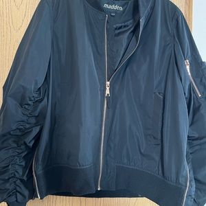Madden nylon jacket w/ gold zippers